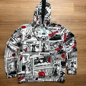 Fresh Prince Comic Graphic Hoodie – Grayscale (Size L)